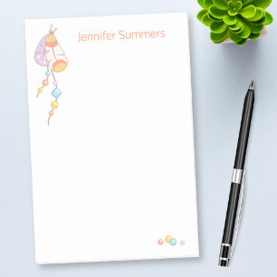 Tribal Boho Dreamcatcher Feathers and Beads Post-it Klebezettel