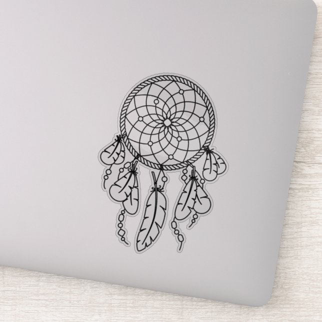 Tribal Boho Dreamcatcher-Kontur Aufkleber (Detail)