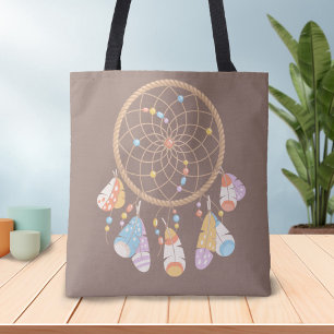 Tribal Boho Dreamcatcher über Brown