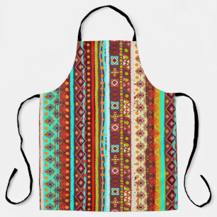 Tribal Boho Kunst: Nahtlose Hintergrundtextur Schürze