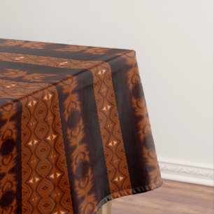 Tribal Brown & Black Pattern Tischdecke