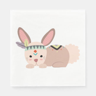 Tribal Bunny Napkin Serviette