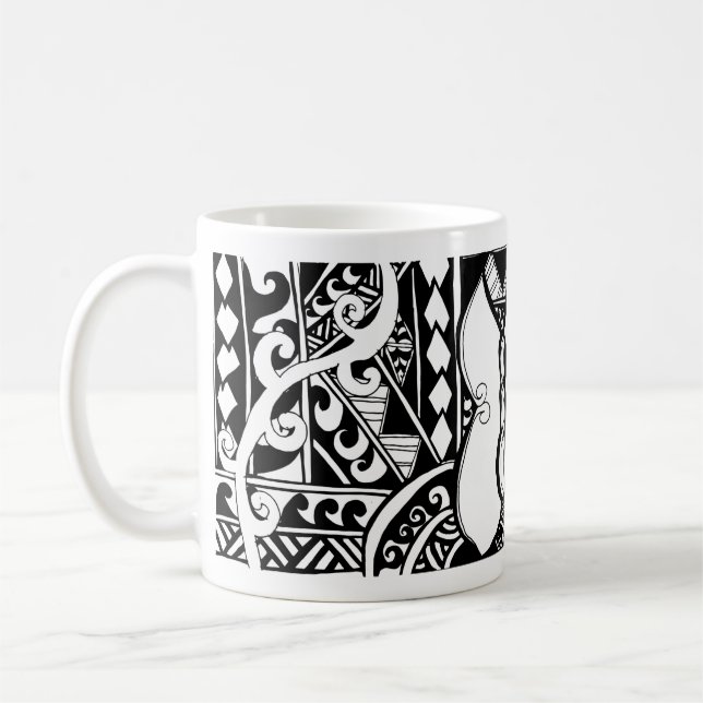 Tribal Butterfly Polynesische Tasse (Links)