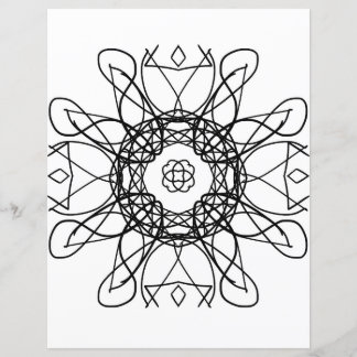 Tribal Celtic Cross Mandala Coloring Page