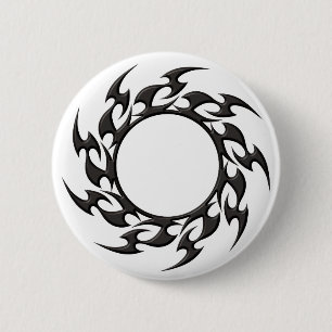 Tribal Circle Tattoo Button