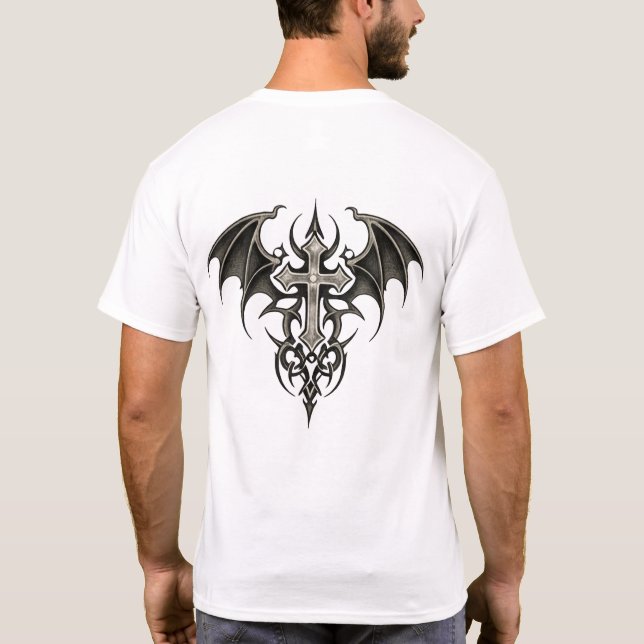 Tribal Cross Emblem T-Shirt (Rückseite)