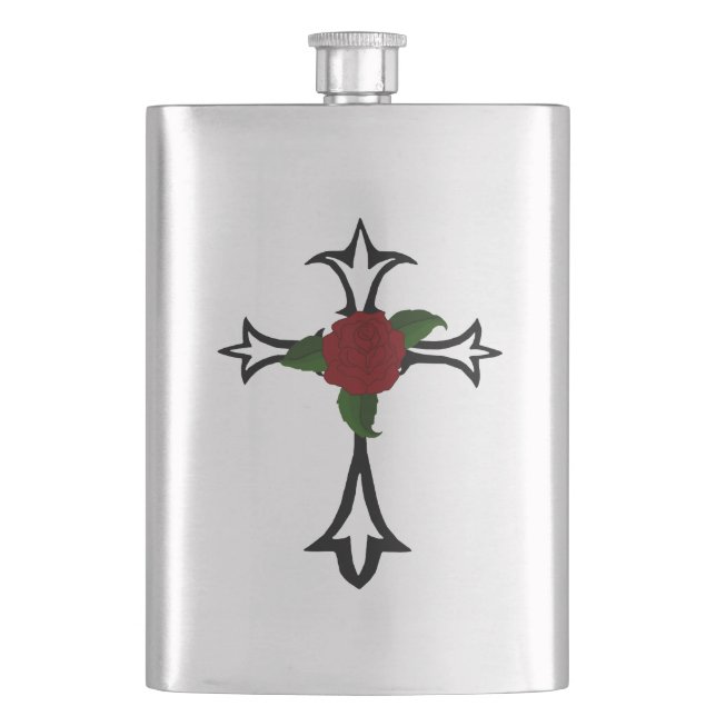 Tribal Cross Flask Flachmann (Vorderseite)