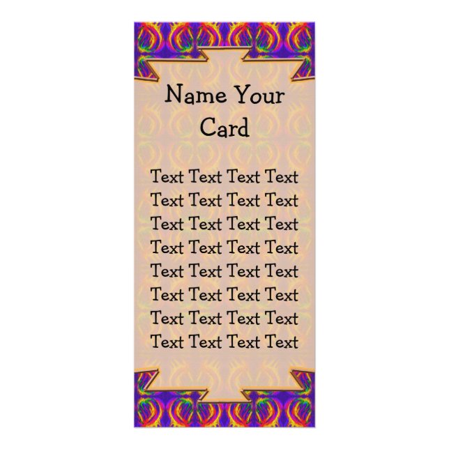 Tribal Customizable Rack Card Werbekarte (Vorne)