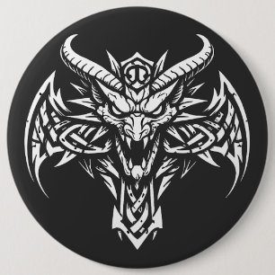 Tribal-Dämonenkopf-Grafik von BurnsInHell Button