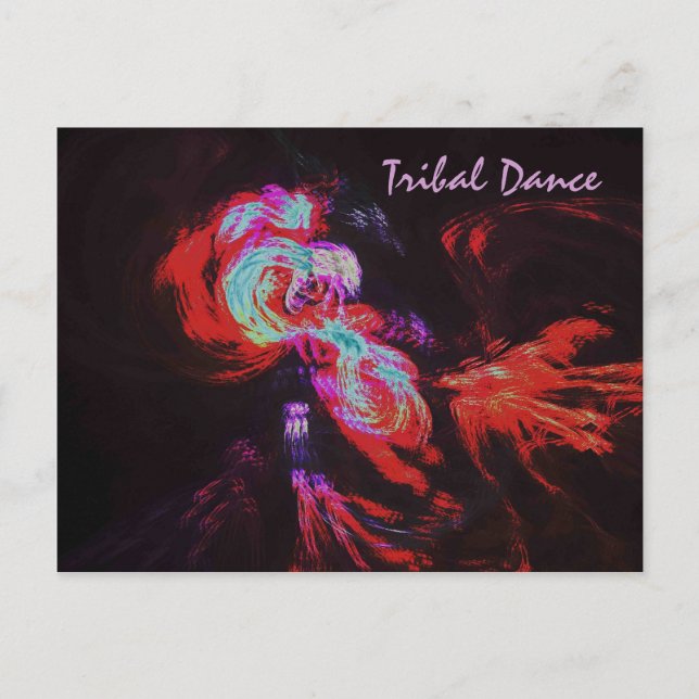 TRIBAL DANCE POSTKARTE (Vorderseite)