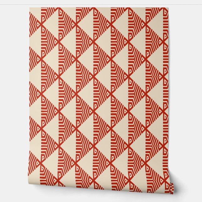 Tribal Deko Smooth Vinyl Wallpaper (2'x12') Tapete (Abrollen)