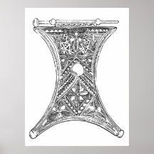 Tribal Dekoration Poster handgezeichnete Abbildung