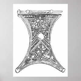 Tribal Dekoration Poster handgezeichnete Abbildung