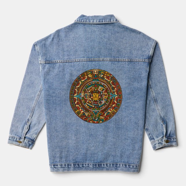 Tribal Design Jeansjacke (Rückseite)
