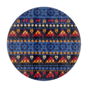 Tribal-Design: Multifunktionales nahtloses Muster. Schneidebrett
