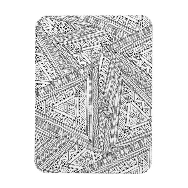 Tribal Doodle 2 Magnet (Vertikal)