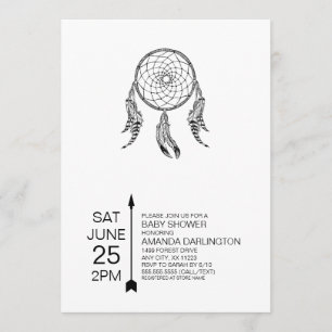 Tribal Dreamcatcher Baby Showeinladungen Einladung