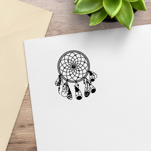 Tribal Dreamcatcher Boho 1x1 Gummistempel (Von Creator hochgeladen)