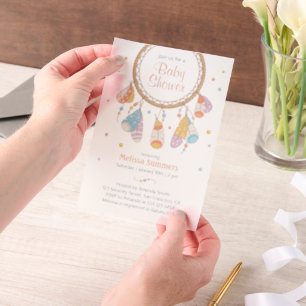 Tribal Dreamcatcher Boho Baby Shower