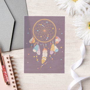 Tribal Dreamcatcher Boho Lila Beilage