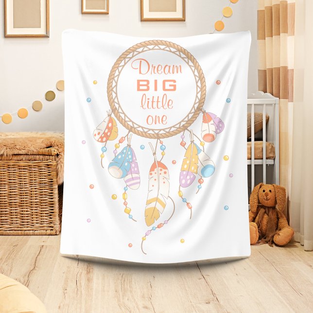 Tribal Dreamcatcher Boho Quote Fleecedecke (Von Creator hochgeladen)