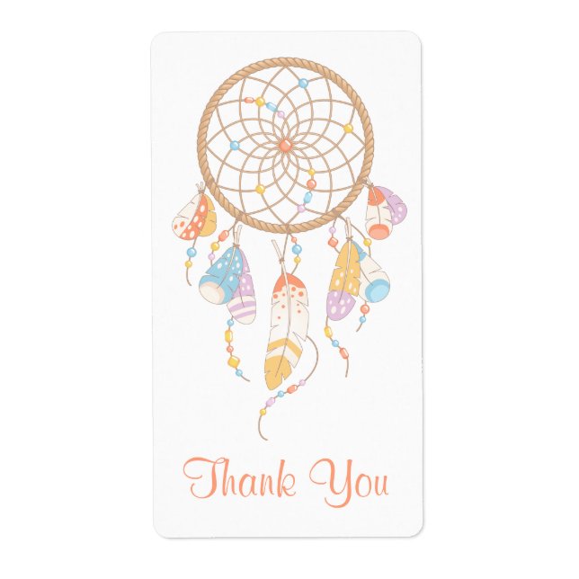 Tribal Dreamcatcher Boho Vielen Dank (Vorne)