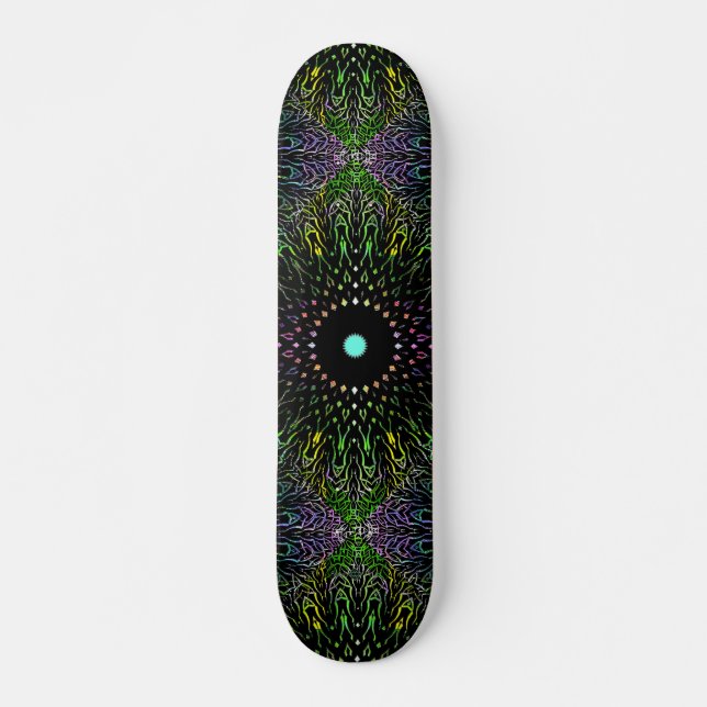 Tribal-Dreieck-Papier Skateboard (Vorne)