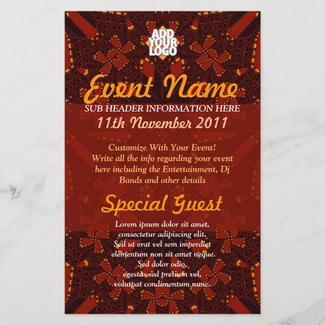Tribal Earth Event Flyer (Vorne)