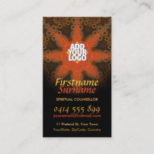 Tribal Earth Star New Age Art Business Cards Visitenkarte