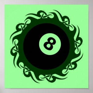 Tribal Eightball Poster