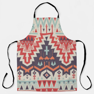 Tribal Elegance: Geometrisches Ethnic Print Schürze