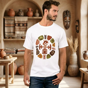 Tribal-Erbe-Grafik-T-Shirt T-Shirt