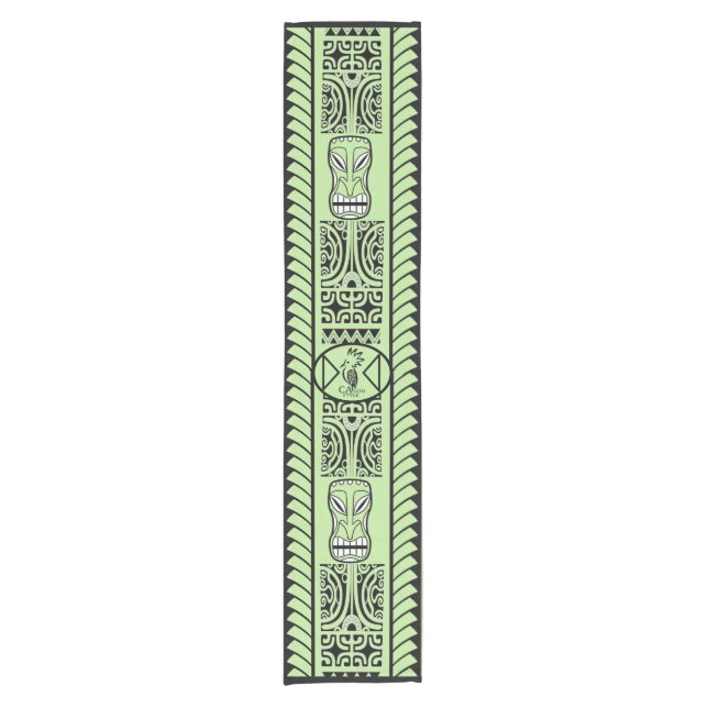 Tribal Ethnic Kurzer Tischläufer (Vorderseite)