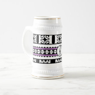 Tribal Ethnic/Violet-Bierkrug Bierglas