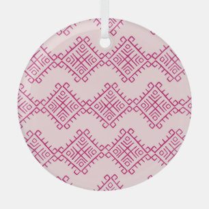 Tribal-ethnisch: dekoratives vintage-abstraktes Mu Ornament Aus Glas