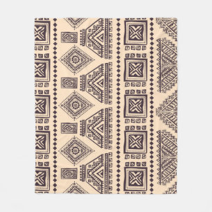 Tribal, ethnisch, vintage Geschäftsmuster Fleecedecke