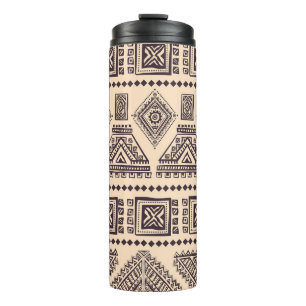 Tribal, ethnisch, vintage Geschäftsmuster Thermosbecher
