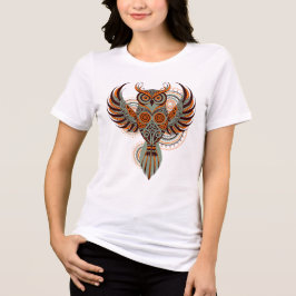 Tribal-Eulen-Mandala-Vector-T-Shirt-Design Tri-Blend Shirt