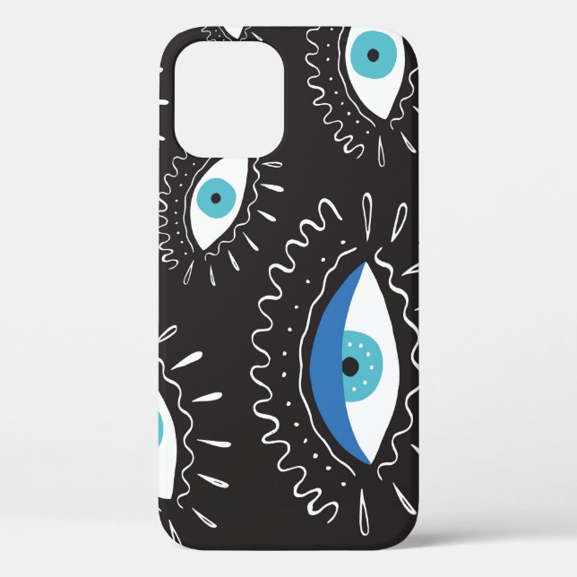 Tribal Eye Feathers Fashion Pattern Case-Mate iPhone Hülle (Rückseite)