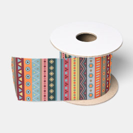 Tribal farbenfrohe Streifen Muster Band Satinband