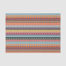 Tribal farbiges geometrisches Musterpapier Seidenpapier