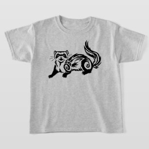 Tribal Ferret Tattoo Design T-Shirt