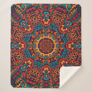 Tribal Festive: farbenfrohe ethnische Muster Sherpadecke