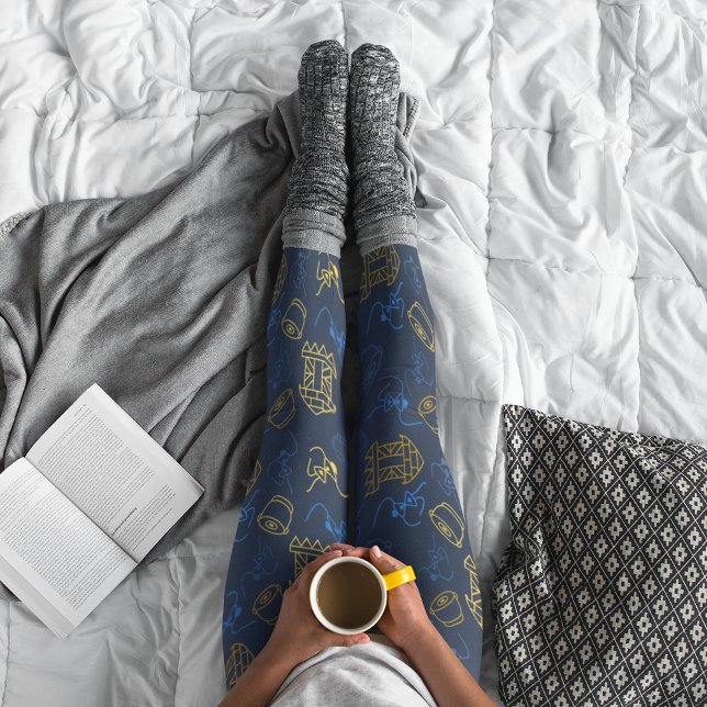 Tribal Festive Folklore Muster Leggings (Von Creator hochgeladen)