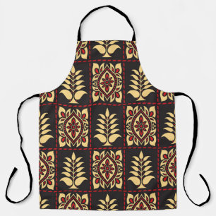 Tribal Floral: Vintages Muster Eleganz Schürze