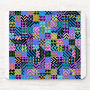 Tribal Folk Art - Blue Mousepad