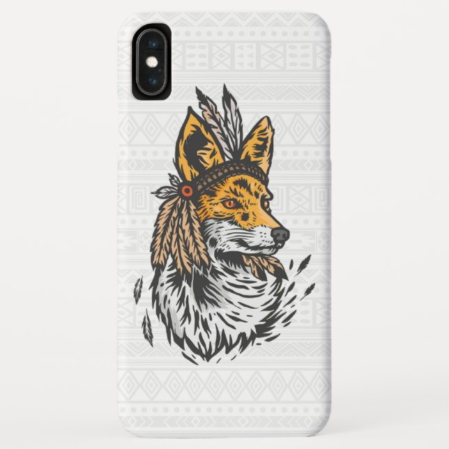 Tribal Fox Case-Mate iPhone Hülle (Rückseite)