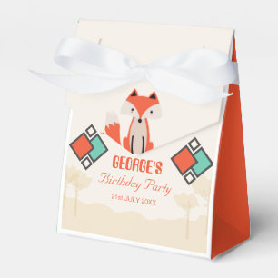 Tribal Fox farbenfrohe geometrische Muster Geburts Geschenkschachtel