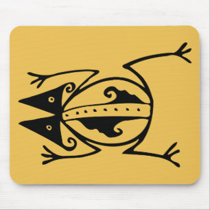 Tribal Frosch antike tierische Stammeskunst Mousepad