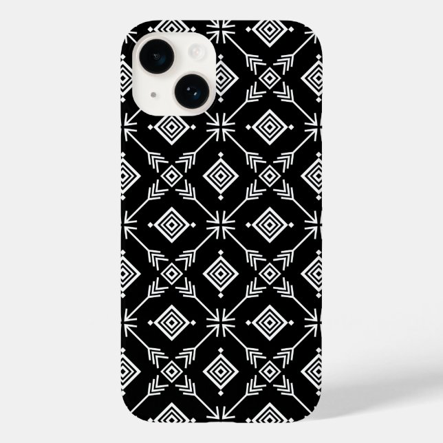 Tribal für Schwarz und Weiß Case-Mate iPhone Hülle (Rückseite)